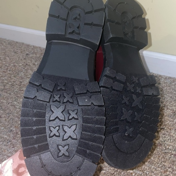 Womens New Shoedazzle Gabrela Lace-Up Flat Boot Color: Oxblood - Picture 11 of 14